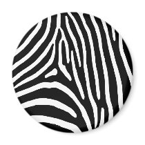 Zebra Stripes Refrigerator Magnet