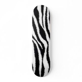 zebra Stripes Skateboard skateboard
