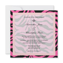 Zebra stripes Wedding Invitations by custom_stationery Zebra stripes Wedding Invitations