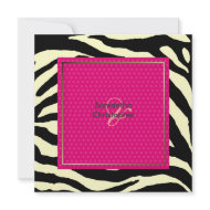 Zebra stripes/Wedding Invitations invitation