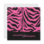 Zebra stripes Wedding Invitations