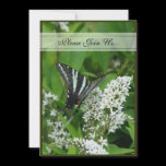 Zebra Swallowtail Butterfly  Wedding Invitation
