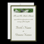 Zebra Swallowtail Butterfly  Wedding Invitation