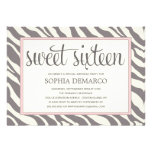 Animal Print Sweet 16 Invitations