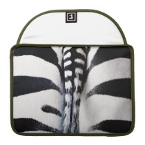 Zebra Tail Black & White Sleeves For Macbook Pro