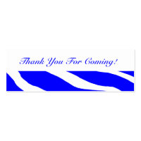 Zebra Thank You Business Card