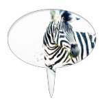 Zebra Watercolor Cake Topper