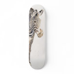 "Zebra" Watercolor Wildlife Art Skateboard "Zebra" Watercolor Wildlife Art Skateboard