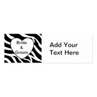 Zebra Wedding zazzle_profilecard
