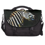 Zebra with black and white stripes in Africa Laptop Computer Bag