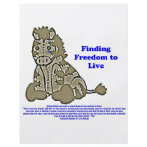 Zebra with Slogan Personalized Flyer