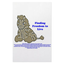 Zebra with Slogan Stationery