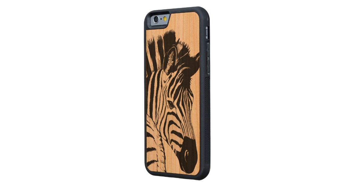 zebra wood iPhone 6 case Zazzle
