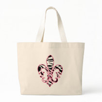 zebrafleur canvas bags