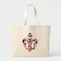 zebrafleur canvas bags