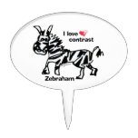 Zebraham- I love contrast cake picks