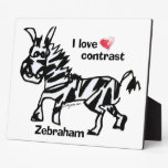 Zebraham- I love contrast plaques