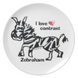 Zebraham- I love contrast plates