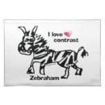 Zebraham- I love contrast placemats