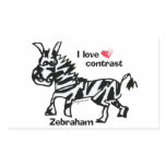 Zebraham- I love contrast stickers