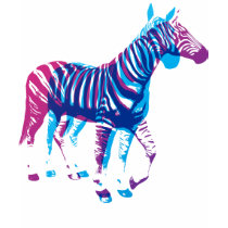 Zebras - Blue & Purple t-shirts
