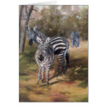 0 - From an oil painting by Brenda Thour of a small group of zebras in their homeland, Africa. Photo reference from Dr. Thomas Trainer.: Sizes  Available colors: 0