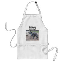 Zebras get cooking aprons by latentseeker Zebras get cooking aprons