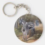 Zebras Keychain