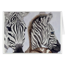 Zebras Mother and Child cards