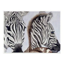 Zebras Mother and Child posters by psovart123 Zebras Mother and Child posters