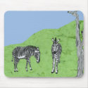 Zebras mousepads by TrapezoidArt Zebras mousepads