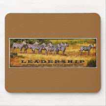 Zebras on Leadershp Mouse Pads