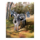 0 - From an oil painting by Brenda Thour of a small group of zebras in their homeland, Africa. Photo reference from Dr. Thomas Trainer.: Sizes  Available colors: 0