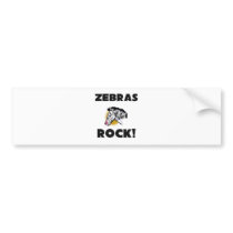 Zebras Rock bumper stickers by AnimalShirts Zebras Rock bumper stickers