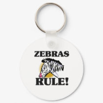 ZEBRAS Rule! keychains by AnimalShirts ZEBRAS Rule! keychains