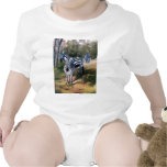 infant_creeper - From an oil painting by Brenda Thour of a small group of zebras in their homeland, Africa. Photo reference from Dr. Thomas Trainer.: Sizes s,m,l,xl Available colors: white