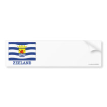 Zeeland Flag with name Bumper Stickers