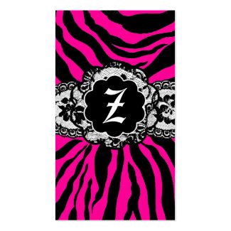 ZEES SEXY SAFARI: NEON FLAMINGO BUSINESS CARD profilecard