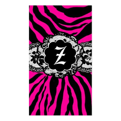 ZEES SEXY SAFARI: NEON FLAMINGO BUSINESS CARD by Jill311