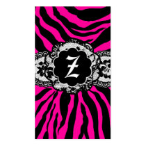 ZEES SEXY SAFARI: NEON FLAMINGO BUSINESS CARD business cards by Jill311 ZEES SEXY SAFARI: NEON FLAMINGO BUSINESS CARD business cards