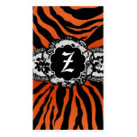ZEES SEXY SAFARI: NEON TIGER BUSINESS CARD