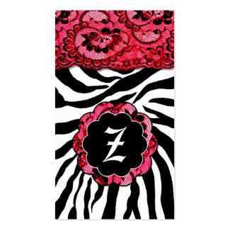 ZEES SEXY SAFARI: RACY RED BUSINESS CARD profilecard