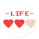 round_sticker - zelda hearts