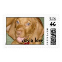 Zelda-the vizsla postage by mishypunkin Zelda-the vizsla postage