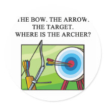 ZEN ARCHER ROUND STICKERS
