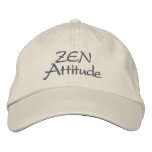 Zen attitude embroidered baseball caps