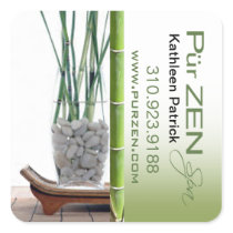 Zen Bamboo Massage Therapist Spa stickers