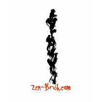 Zen Brush t-shirt 2 by Zen_Art Zen Brush t-shirt 2