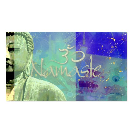 Zen Buddha Business card, urbanized (back side)