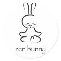 Zen Bunny stickers